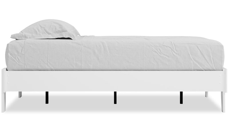 Lit plateforme Wolf pour enfants, blanc - format lit simple