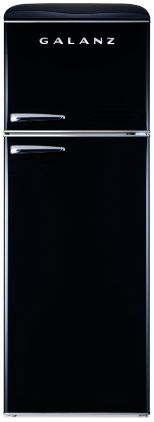 Réfrigérateur rétro Galanz de 12 pi3 à congélateur supérieur - GLR12TBKEFR