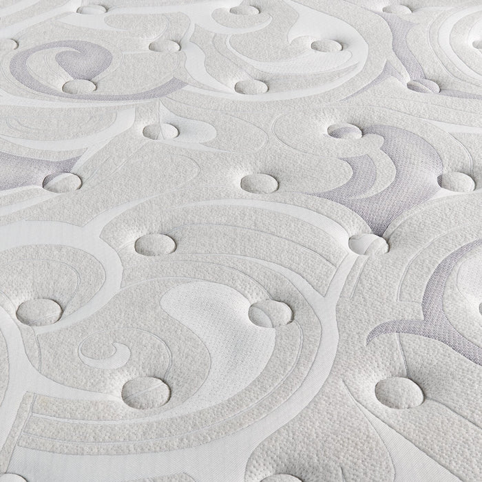 Ensemble matelas à Euro-plateau divisé à profil bas Pisa II de Springwall pour grand lit