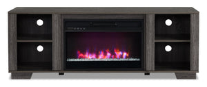 Antoni 62” Electric Fireplace TV Stand - Grey | Meuble pour téléviseur Antoni de 62 po avec foyer électrique - gris | ANTGRFIR