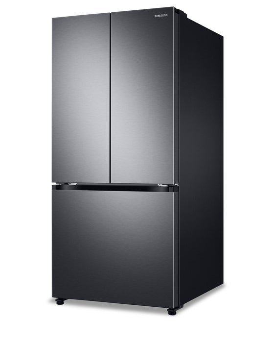 Réfrigérateur Samsung de 24,5 pi³ et de 33 po à portes françaises avec zone de boissons Beverage CenterMC et pichet d’eau à remplissage automatique - acier inoxydable noir - RF25C5551SG/AA