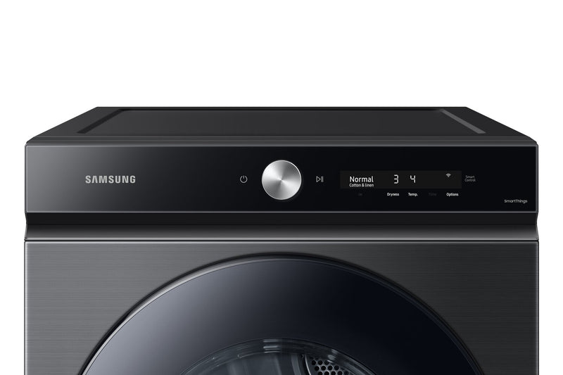 Sécheuse électrique Samsung de 7,6 pi³ avec vapeur - acier inoxydable noir - superposable - DVE53BB8700VAC