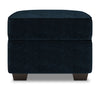 Pouf personnalisable Roll de Sofa Lab de 24 po fabriqué au Canada en tissu de chenille - bleu Luxury Indigo