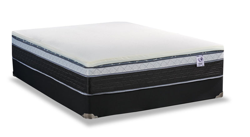 Surmatelas luxueux ferme Silver de Springwall 2 po pour grand lit