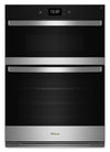 Four mural combiné électrique Whirlpool de 4,3 pi³ et de 30 po avec convection véritable - acier inoxydable résistant aux traces de doigts - WOEC7027PZ