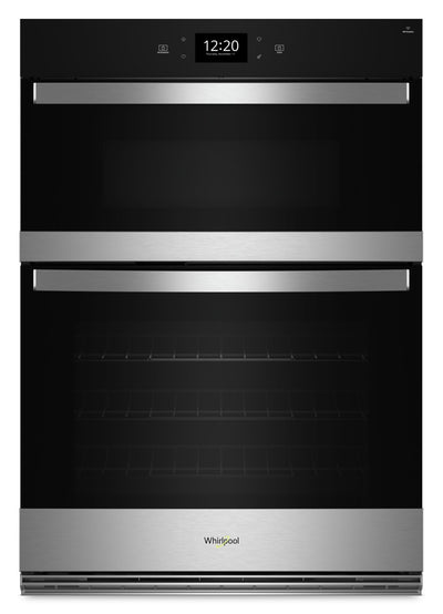 Whirlpool 27" 4.3 Cu. Ft. Electric Combination Wall Oven with True Convection - Fingerprint Resistan… | Four mural combiné électrique Whirlpool de 4,3 pi³ et de 27 po avec convection véritable - acier ino…