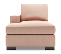Fauteuil long de droite Track de la collection Sofa Lab - Pax Rose
