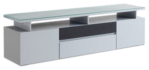 Adam 78" TV Stand - Grey | Meuble pour téléviseur Adam de 78 po - gris | ADG78TVS