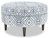 Pouf personnalisable The Curve de Sofa Lab de 31 po fabriqué au Canada en tissu - Ink multicolore
