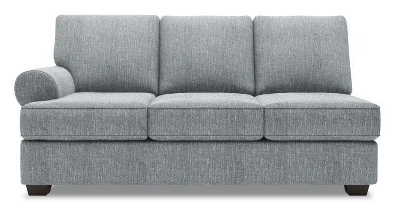 Sofa-lit de gauche Roll de la collection Sofa Lab- Luna Pewter