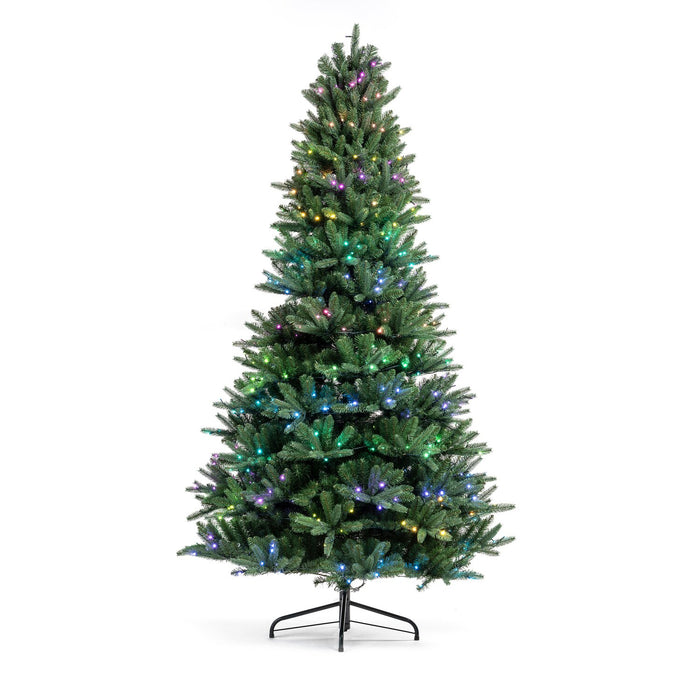 Arbre de Noël illuminé Twinkly de 7,5 pi avec lumières à DEL gérées par application - TWT400SPP-BUS 