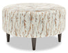 Pouf personnalisable The Curve de Sofa Lab de 31 po fabriqué au Canada en tissu - Mineral multicolore