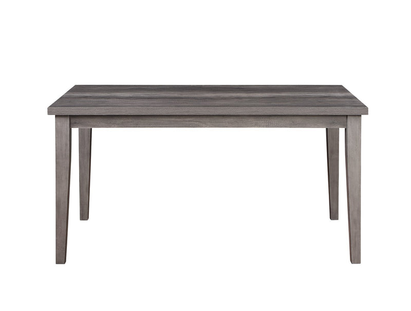 Ensemble de salle à manger Krew 7 pièces en mélamine avec table de 60 po (L) et 6 chaises - gris