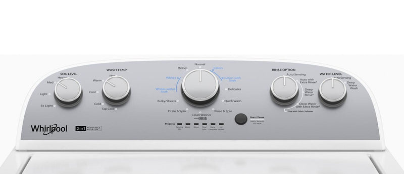 Laveuse Whirlpool à chargement par le haut de 4,4 pi³ - blanche - WTW4957PW