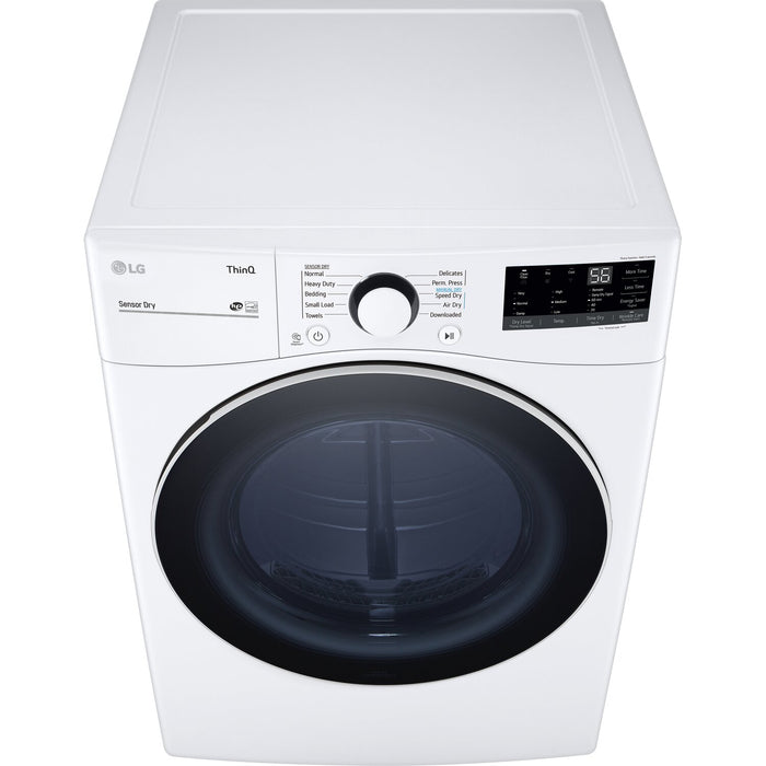 Sécheuse électrique intelligente LG de 7,4 pi³ - blanche - superposable - DLE3600W