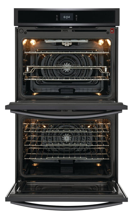 Four mural double électrique Frigidaire Gallery de 5,3/5,3 pi³ et de 30 po avec convection totale - acier inoxydable noir Smudge-ProofMD - GCWD3067AD