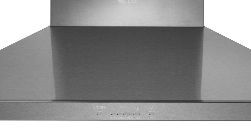 Hotte cheminée intelligente de cuisinière LG Studio de 30 po et de 600 pi3/min - acier inoxydable - LSHD3080ST