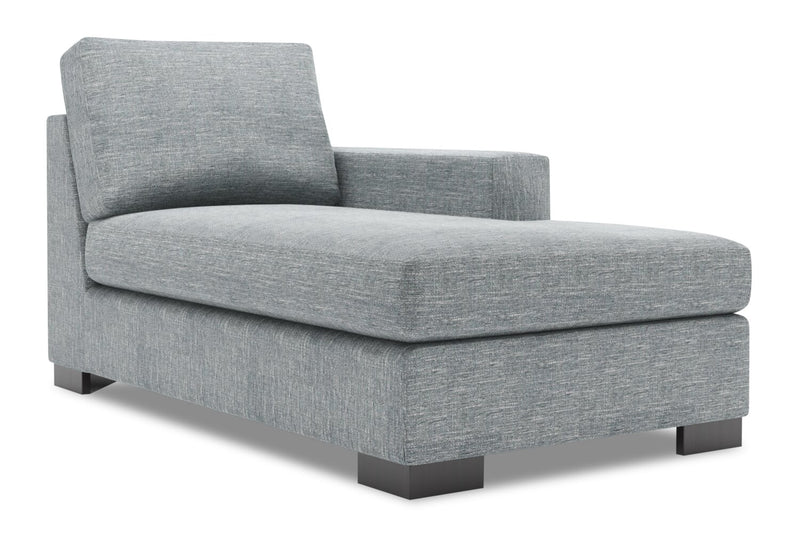 Fauteuil long de gauche Track de la collection Sofa Lab - Luna Pewter