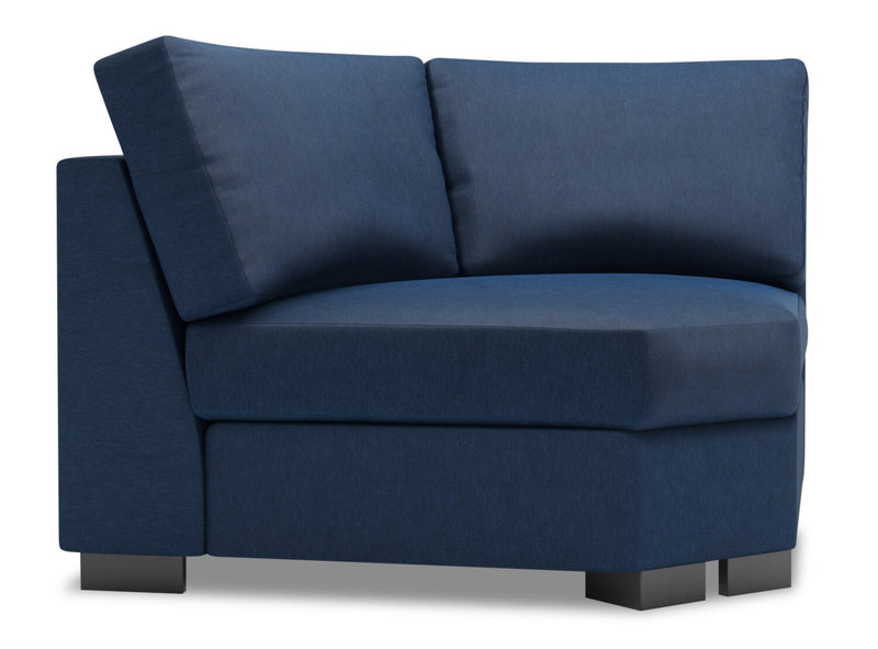 Fauteuil courbé en coin Track de la collection Sofa Lab - Pax Navy