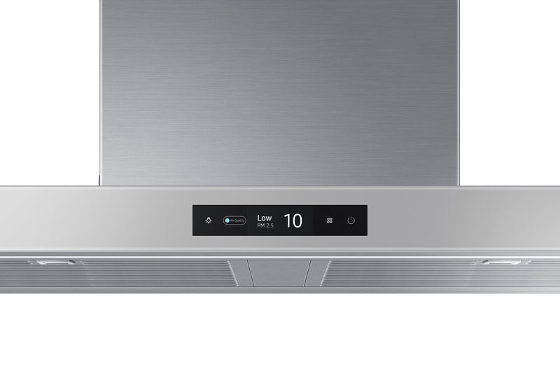 Hotte cheminée intelligente Bespoke de Samsung 36 po de série 7 - NK36CB700WCGAA