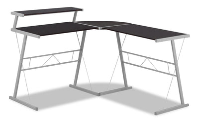 Elias L-Shaped Desk - Espresso 