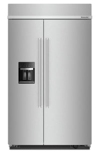  Réfrigérateur KitchenAid de 29,4 pi³ et de 48 po à compartiments juxtaposés - acier inoxydable avec …