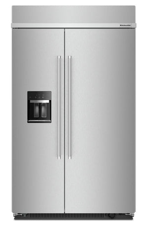 Réfrigérateur encastré KitchenAid de 29,4 pi³ à compartiments juxtaposés - KBSD708MPS