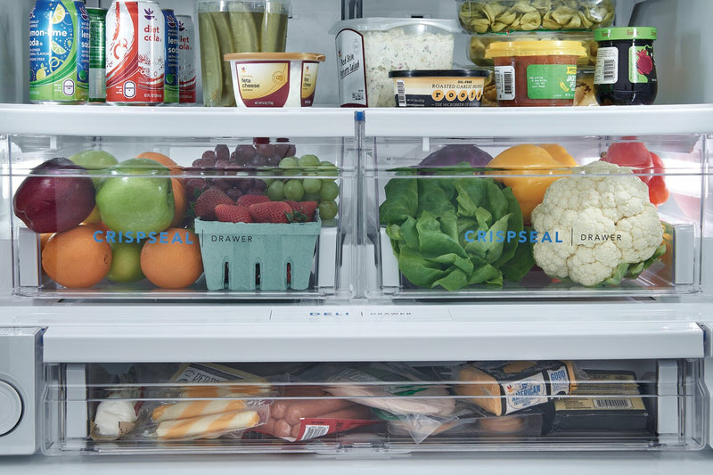 Réfrigérateur Frigidaire de 27,8 pi³ et de 36 po de profondeur standard à portes françaises - acier inoxydable - FRFS2823AS