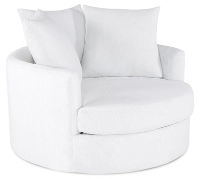 Grande Chenille Cuddler Chair - Plush Heaven 
