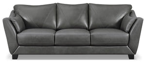 Sofa Lusso en cuir 100% véritable – anthracite