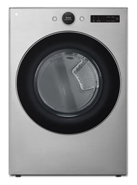 Sécheuse électrique intelligente LG de 7,4 pi³ avec vapeur - acier graphite - superposable - DLEX550…