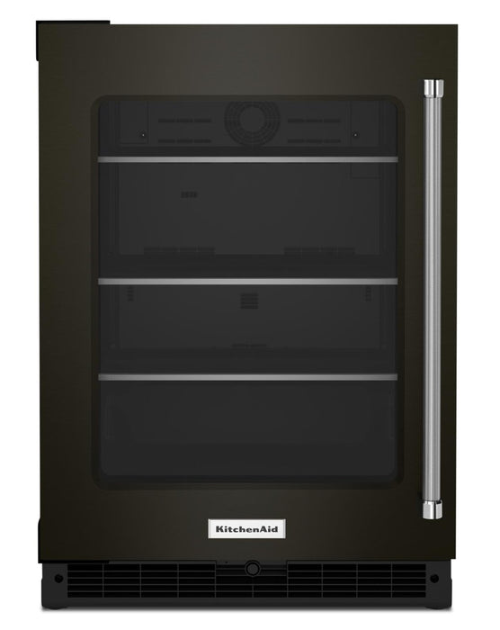 Réfrigérateur KitchenAid de 5,2 pi³ et de 24 po sous le comptoir - acier inoxydable noir avec fini PrintShieldMC - KURL314KBS