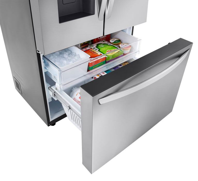 Réfrigérateur LG de 31 pi³ et de 36 po à portes françaises de profondeur standard MAXMC - acier inoxydable Smudge-ProofMD - LRFXS3106S