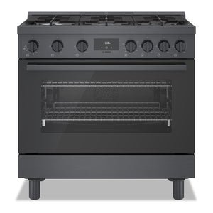 Cuisinière à gaz amovible Bosch de série 800 de 3,4 pi3 de style industriel - HGS8645UC