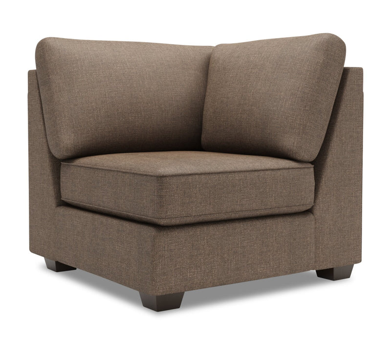 Fauteuil carré en coin Roll de la collection Sofa Lab - Luna Praline