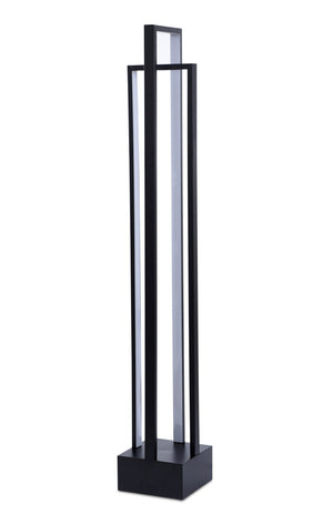 Lampe à pied Kieran de 50,4 po noire à DEL