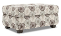  Pouf de rangement The Trunk de Sofa Lab de 39 po fabriqué au Canada en tissu - Stone multicolore 