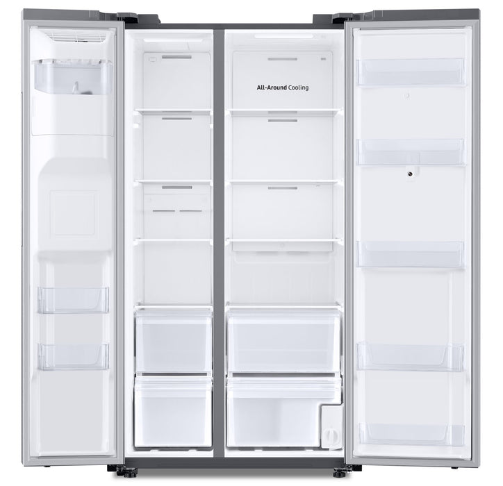 Réfrigérateur Samsung de 21,5 pi³ et de 36 po à compartiments juxtaposés avec portail Family HubMC - acier inoxydable - RS22T5561SR/AC