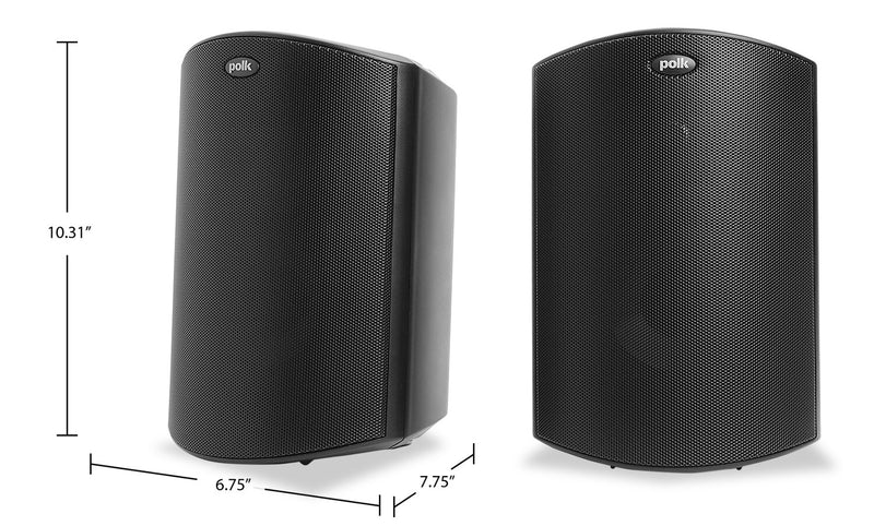 Haut-parleurs pour l’extérieur Atrium 5 de Polk Audio avec haut-parleurs individuels de 5 po noirs - AM5085