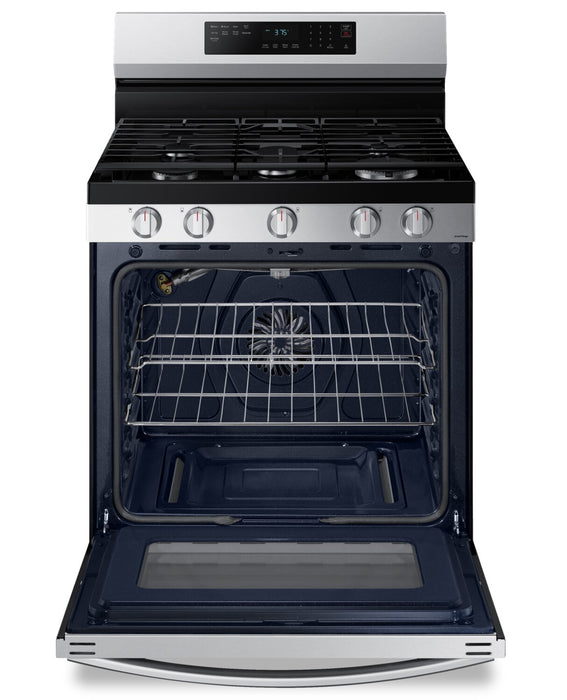 Cuisinière intelligente à gaz amovible Samsung de 6 pi³ avec friture à air - acier inoxydable - NX60A6511SS/AA