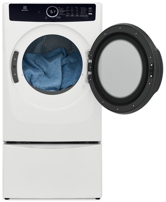 Sécheuse électrique Electrolux de 8 pi³ avec vapeur - blanche - superposable - ELFE743CAW