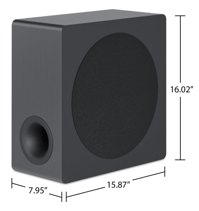 Barre de son 480 W 3.1.3 canaux LG, caisson d’extrêmes graves sans fil et son haute résolution - S80QY.DCANLLK