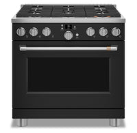  Cuisinière intelligente à gaz Café de 6,2 pi³ avec convection européenne véritable et grilles autone…