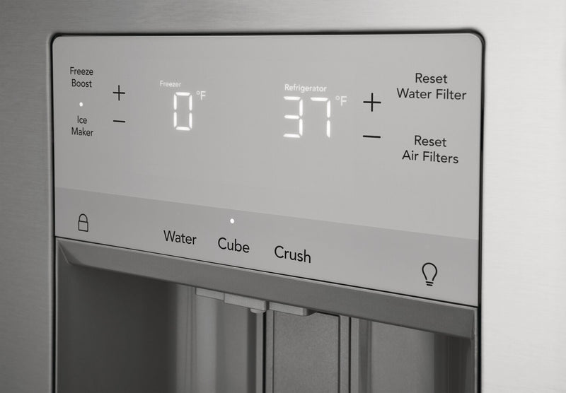 Réfrigérateur Frigidaire de 27,8 pi³ et de 36 po de profondeur standard à portes françaises - acier inoxydable - FRFS2823AS