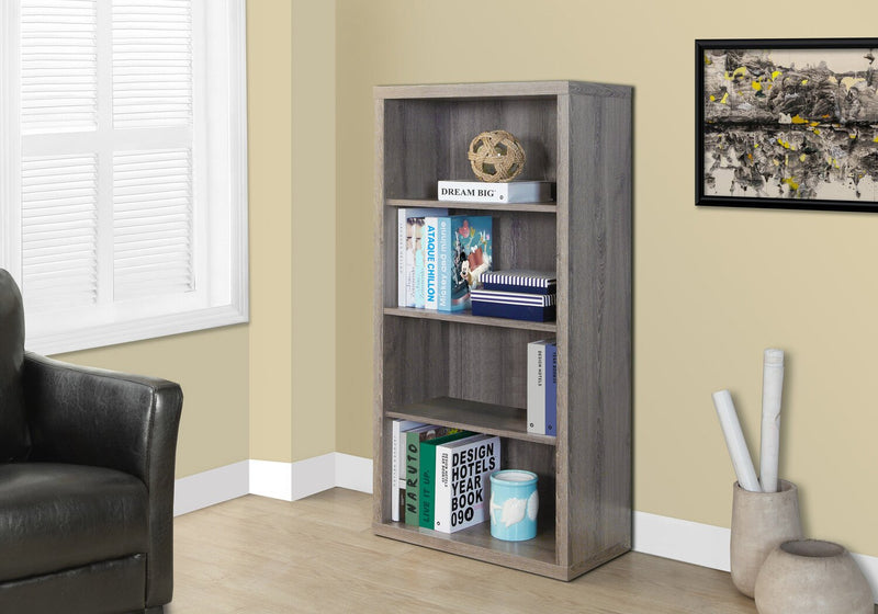 Bibliothèque Slade de 23,75 po à 4 tablettes - taupe foncé