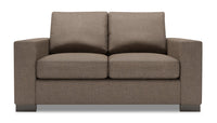  Causeuse Track de Sofa Lab de 62 po fabriquée au Canada en tissu d’apparence lin - brun Luna Praline 