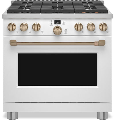 Café 5.75 Cu. Ft. Commercial-Style 6-Burner Dual Fuel Range - C2Y366P4TW2 