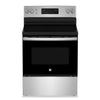 Cuisinière électrique GE de 5 pi³ avec autonettoyage et 4 brûleurs - acier inoxydable - JCB630SVSS