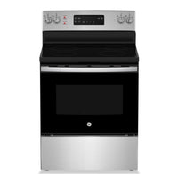  Cuisinière électrique GE de 5 pi³ avec autonettoyage et 4 brûleurs - acier inoxydable - JCB630SVSS