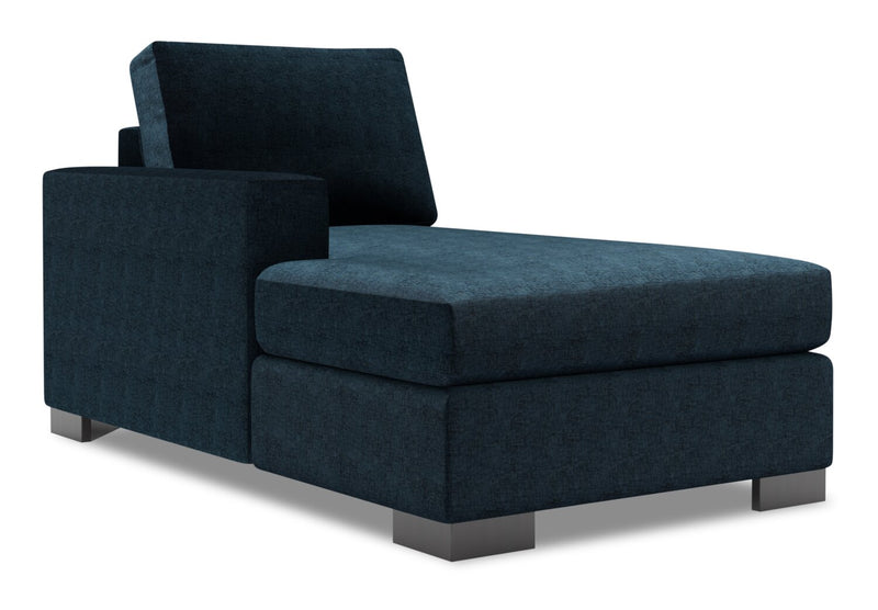 Fauteuil long de droite Track de la collection Sofa Lab - Luxury Indigo